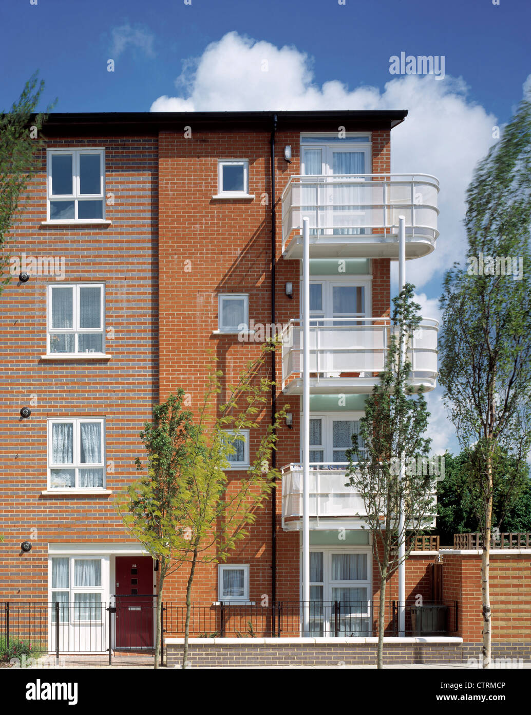 north peckham estate housing four storey block detail Stock Photo Alamy