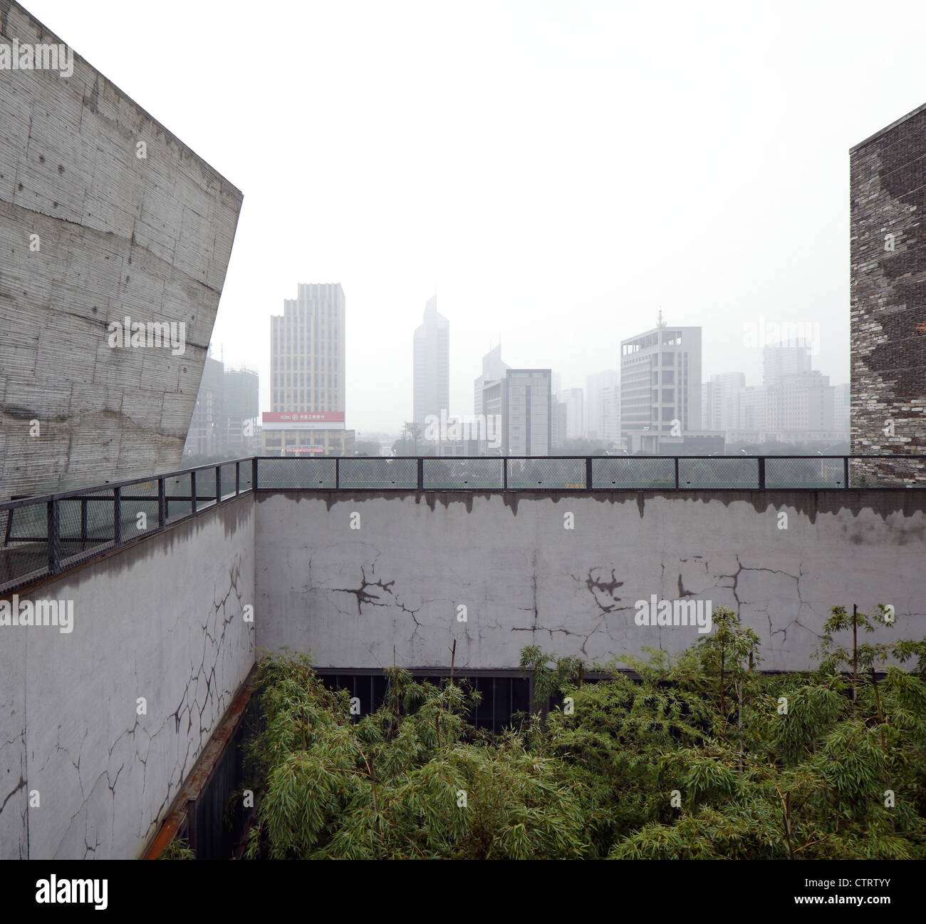 2012 Pritzker Prize Winning Architect Wang Shu'S Largest Scale Work In The City Of Ningbo, China Stock Photo