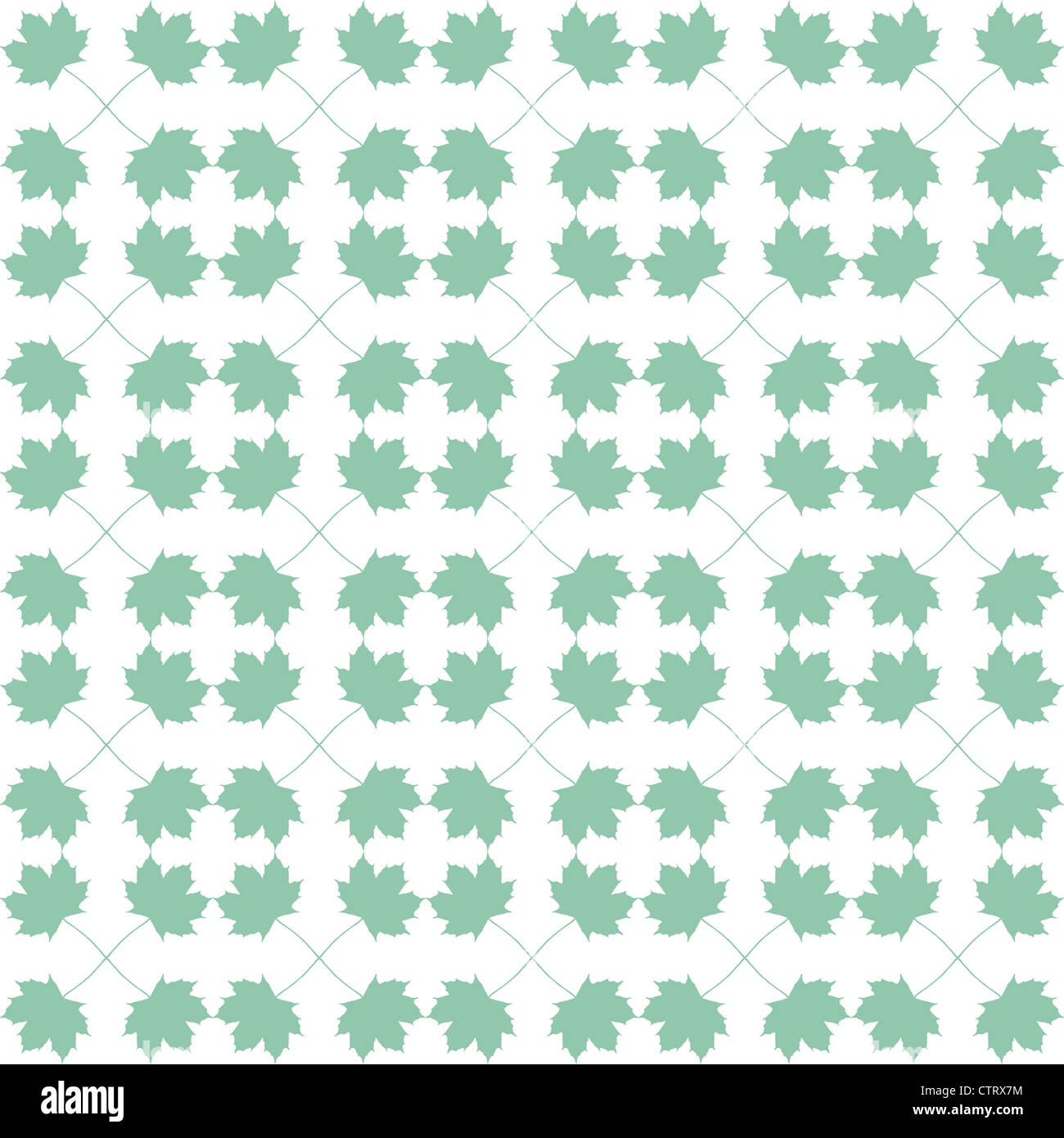 Green Leaves Seamless vector wallpaper with a white background Stock ...