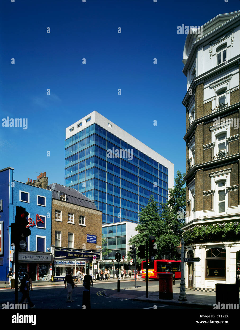 met building view from tottenham court road Stock Photo Alamy
