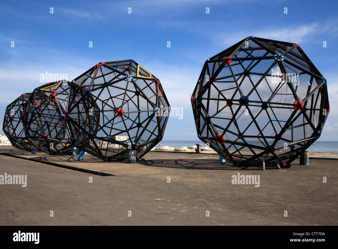 Submersible Cages used for Aquaculture, near Singaraja, north Bali,  Indonesia Stock Photo - Alamy