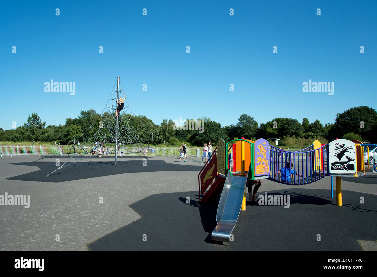 Children's playground at Brooklands Community Park, Brooklands