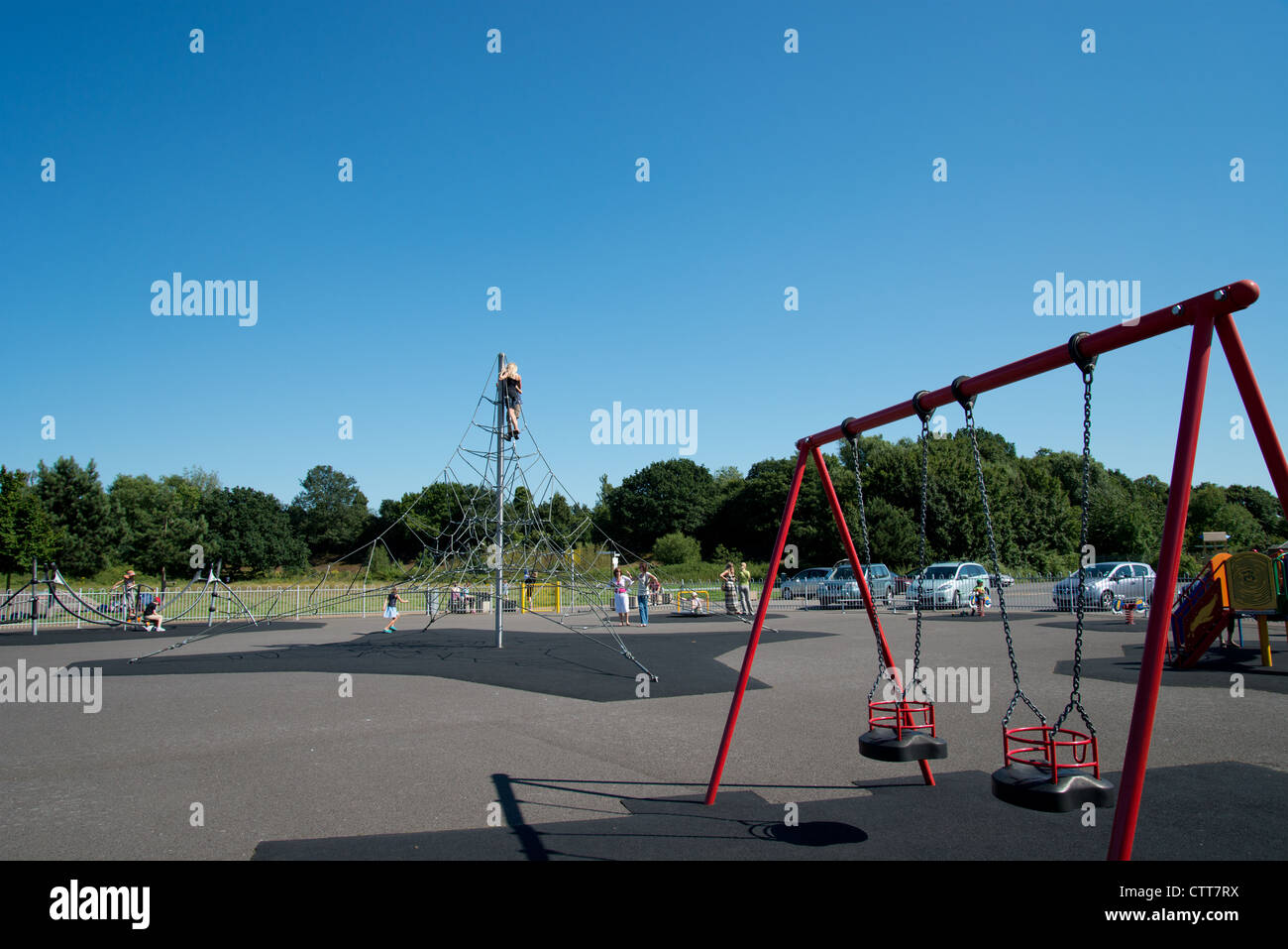 Children's playground at Brooklands Community Park, Brooklands