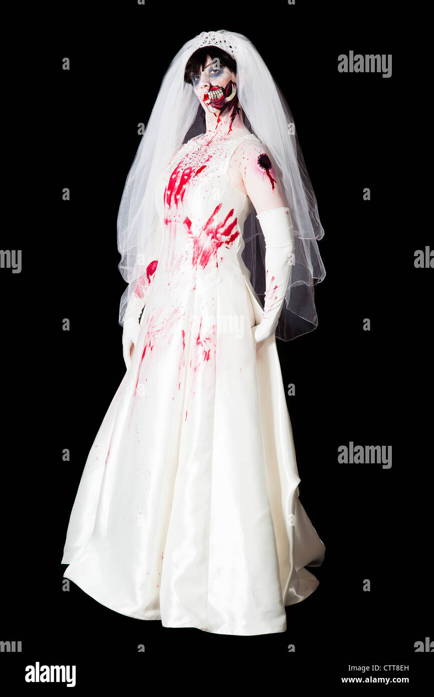 Portrait of a zombie bride Stock Photo - Alamy