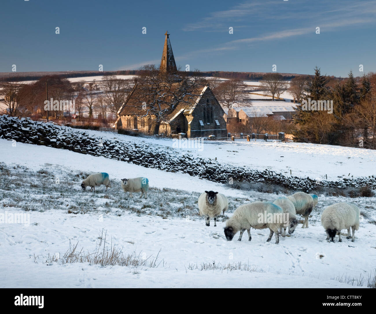 St Andrews Church, Washburn valley, Harrogate, North Yorkshire. Stock Photo
