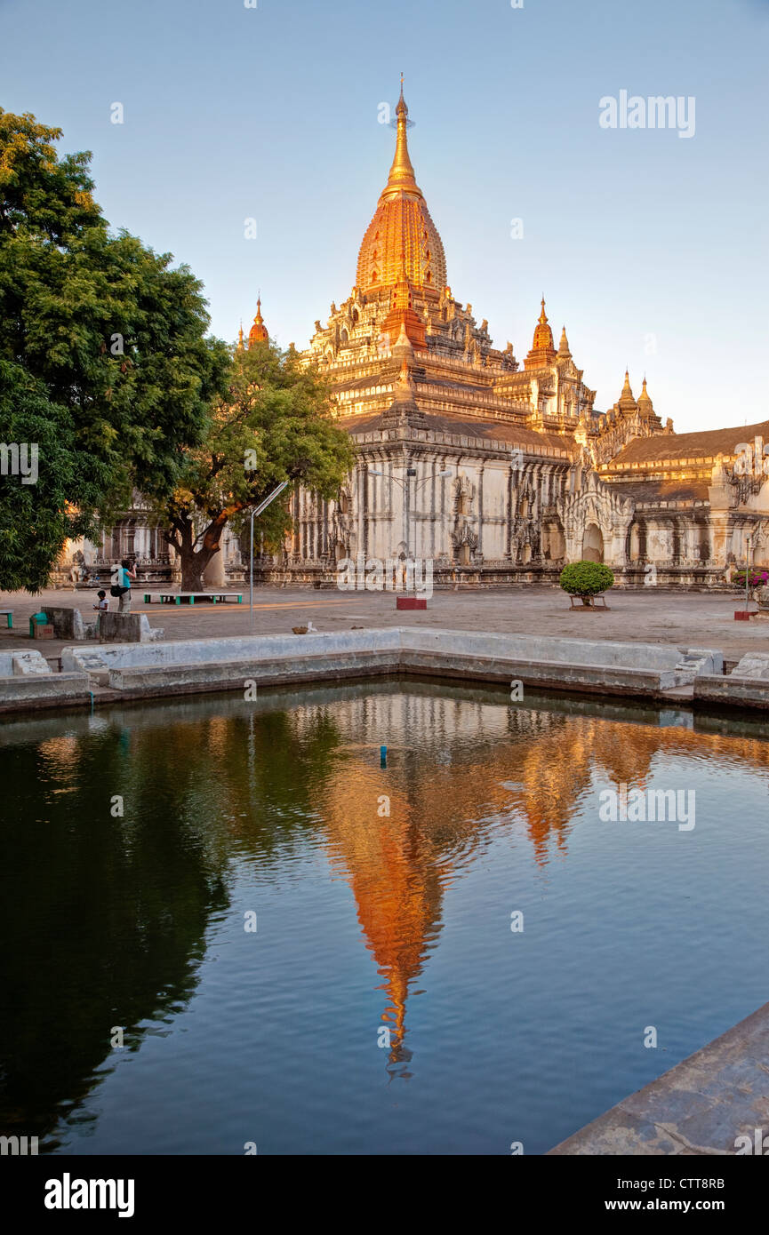 Myanmar, Burma. Bagan. Ananda Temple, completed 1105. Stock Photo