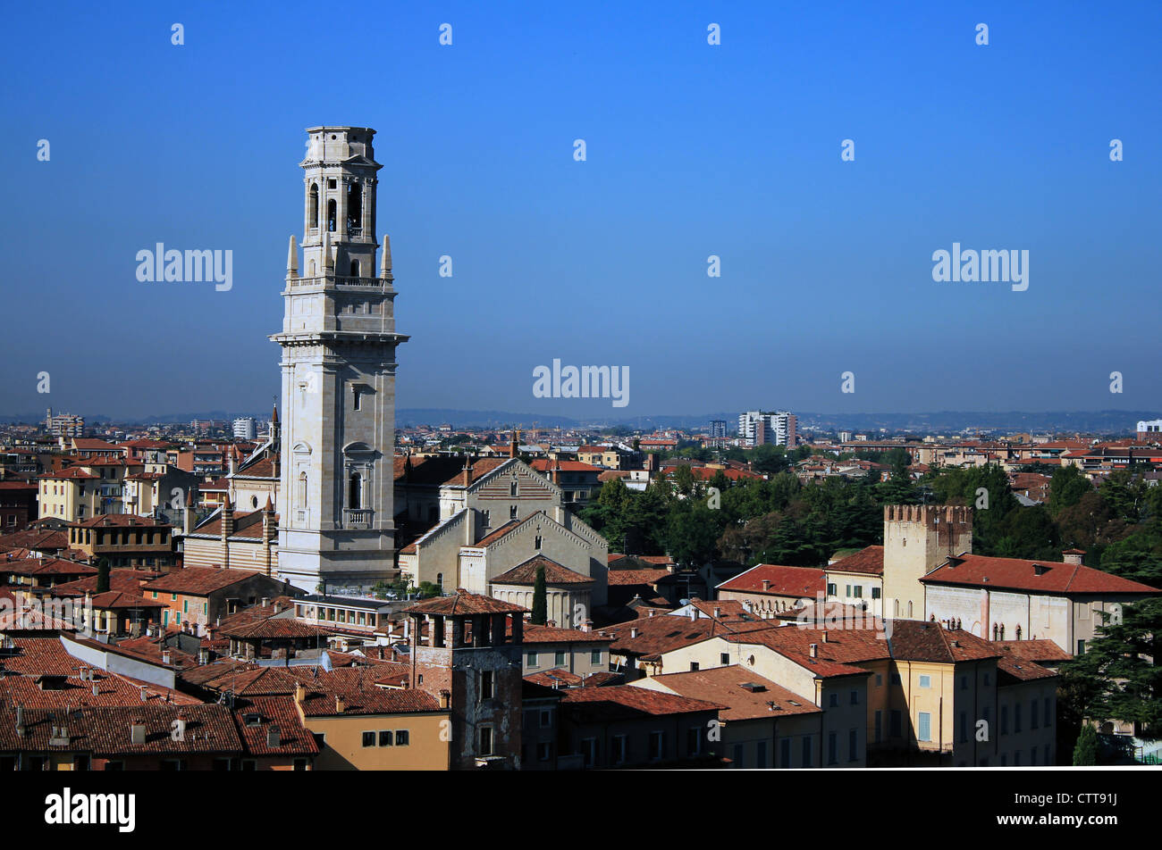 The Skyline of the City of Verona in Italy Stock Photo - Alamy