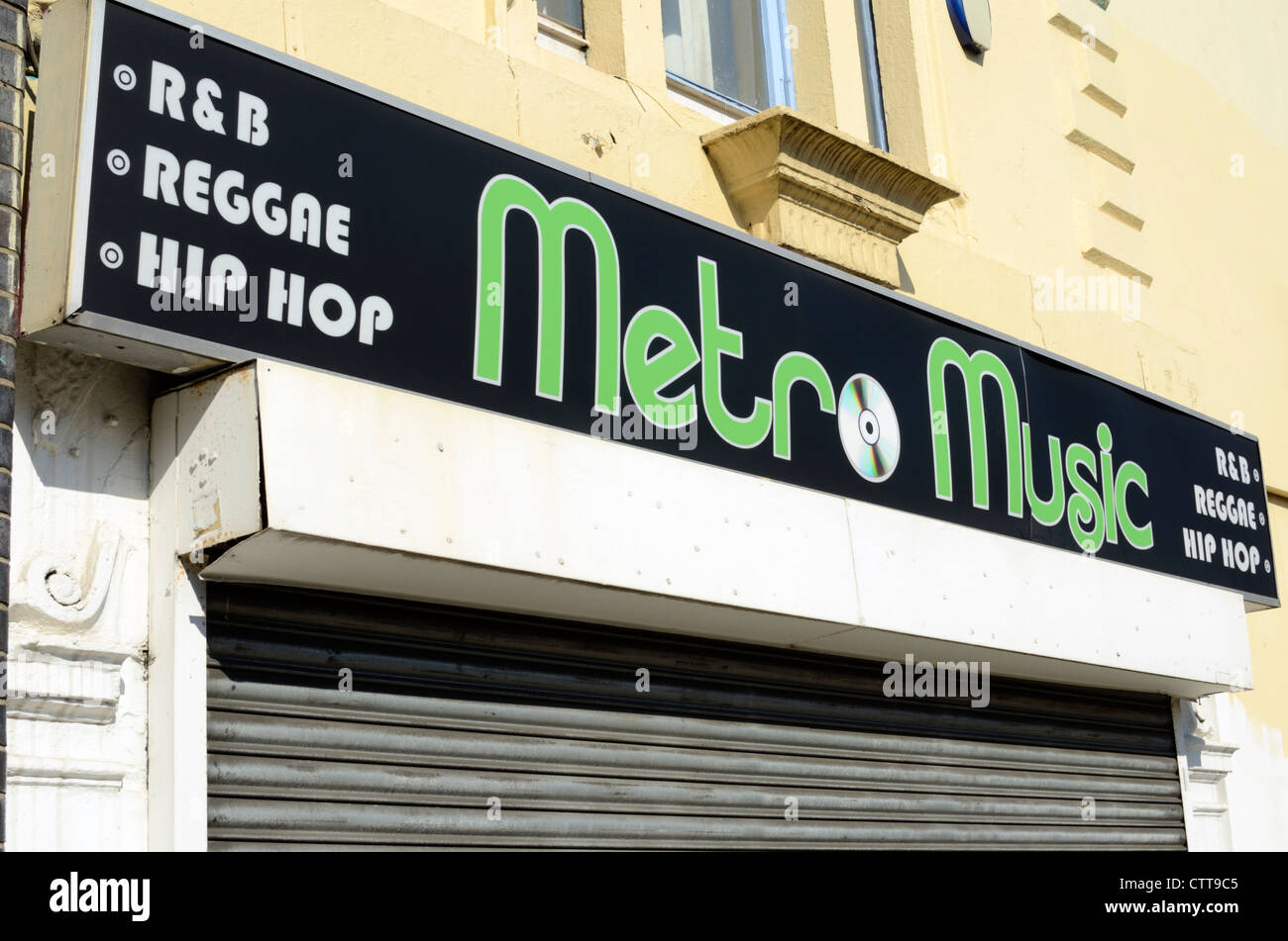 Metro Music specialist record shop in Holloway Road, London, UK Stock