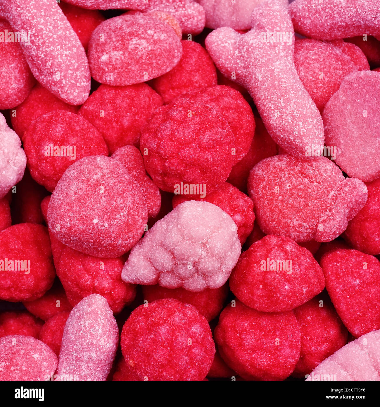 assortment of colorful candies Stock Photo