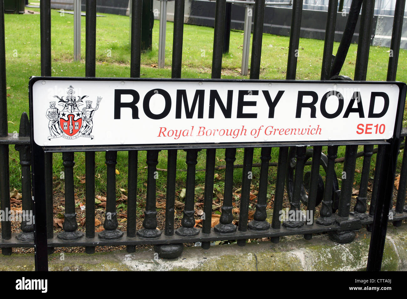 A road sign in the newly declared Royal Borough of Greenwich, London. Stock Photo