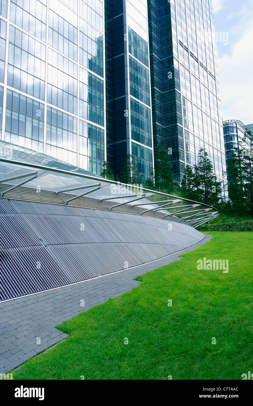 Building architecture Canary Wharf Docklands London UK Stock Photo - Alamy