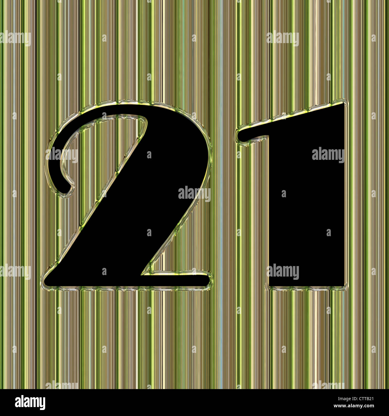 Abstract glass background with number 21 and space for your text Stock ...