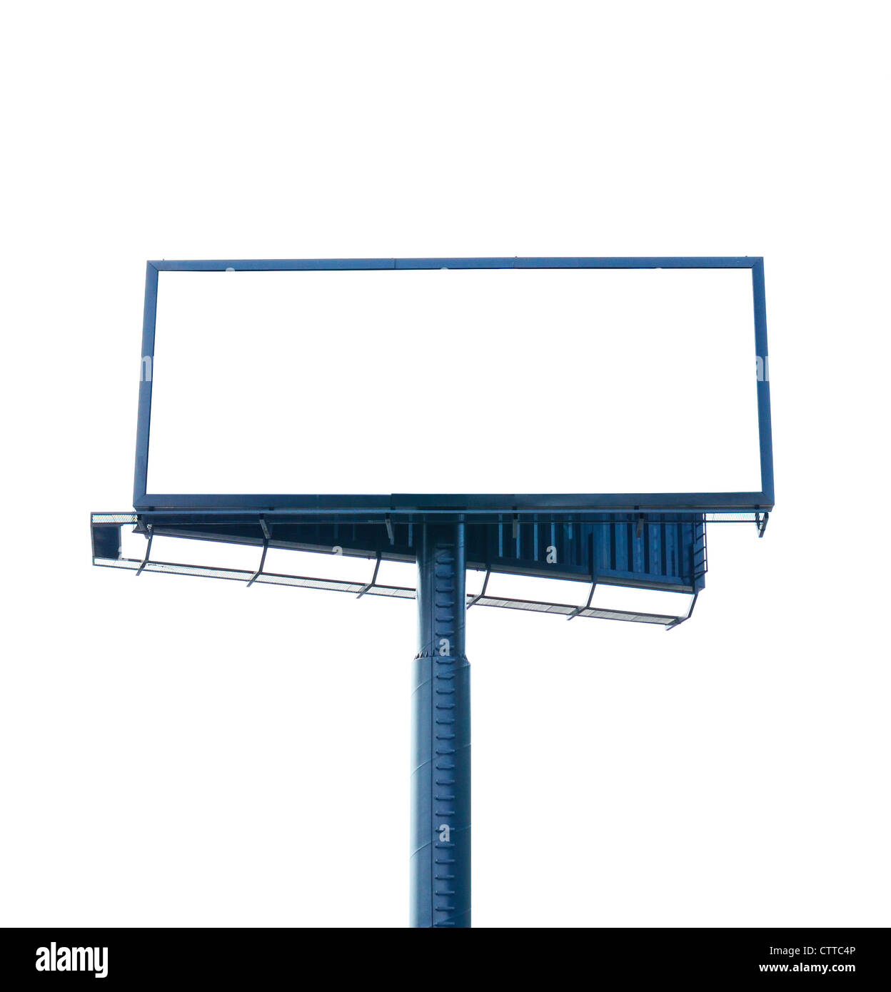Empty billboard isolated on white Stock Photo - Alamy