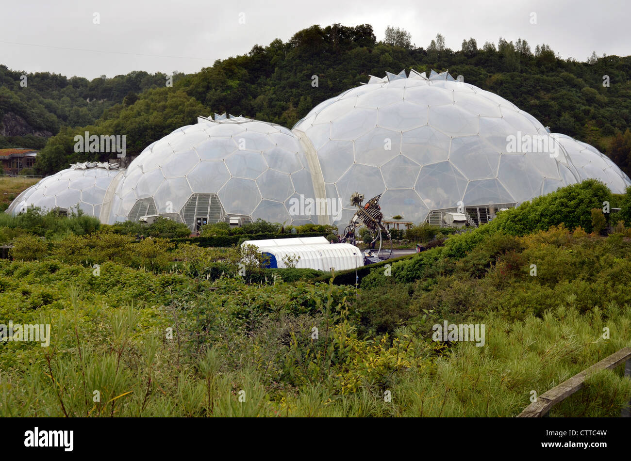 eden project bio dome Stock Photo