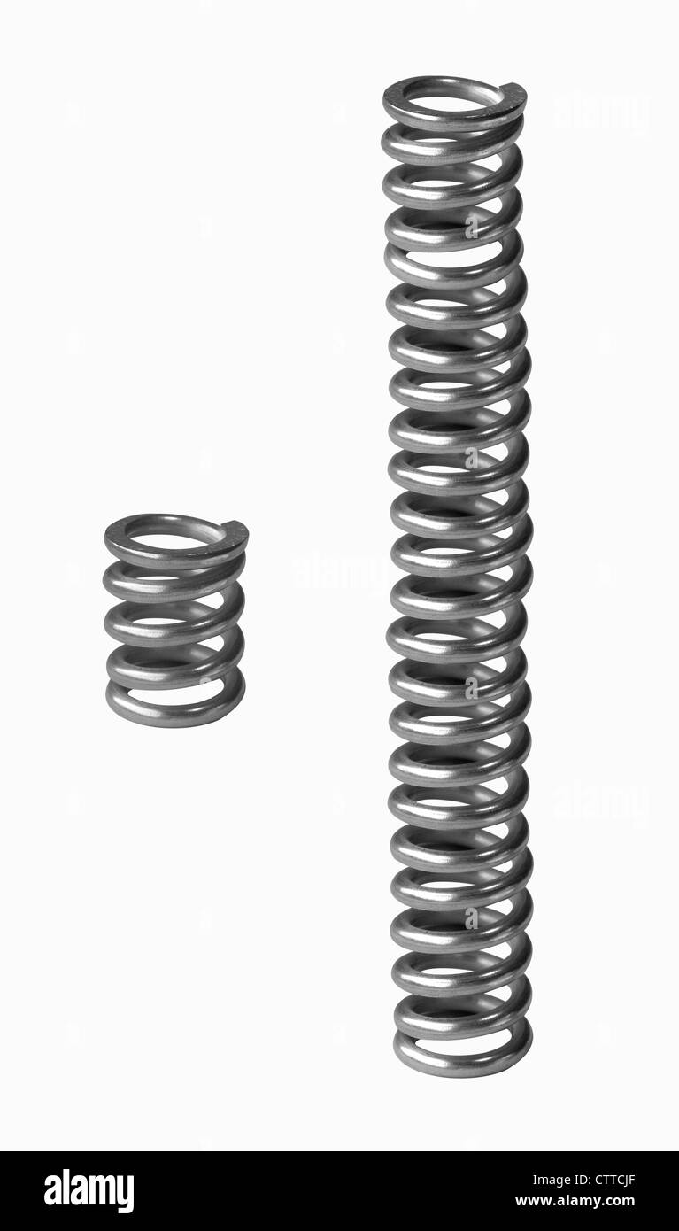 metal spring isolated on white background Stock Photo Alamy
