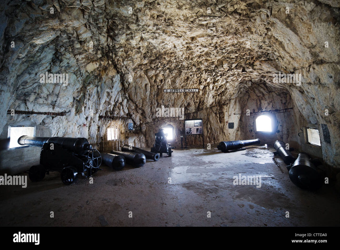 St. Hall in The Great Siege Tunnels in Gibraltar, southern