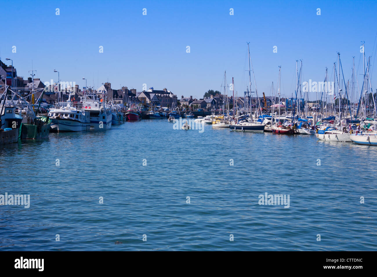 French Fishing Port Stock Photo Alamy