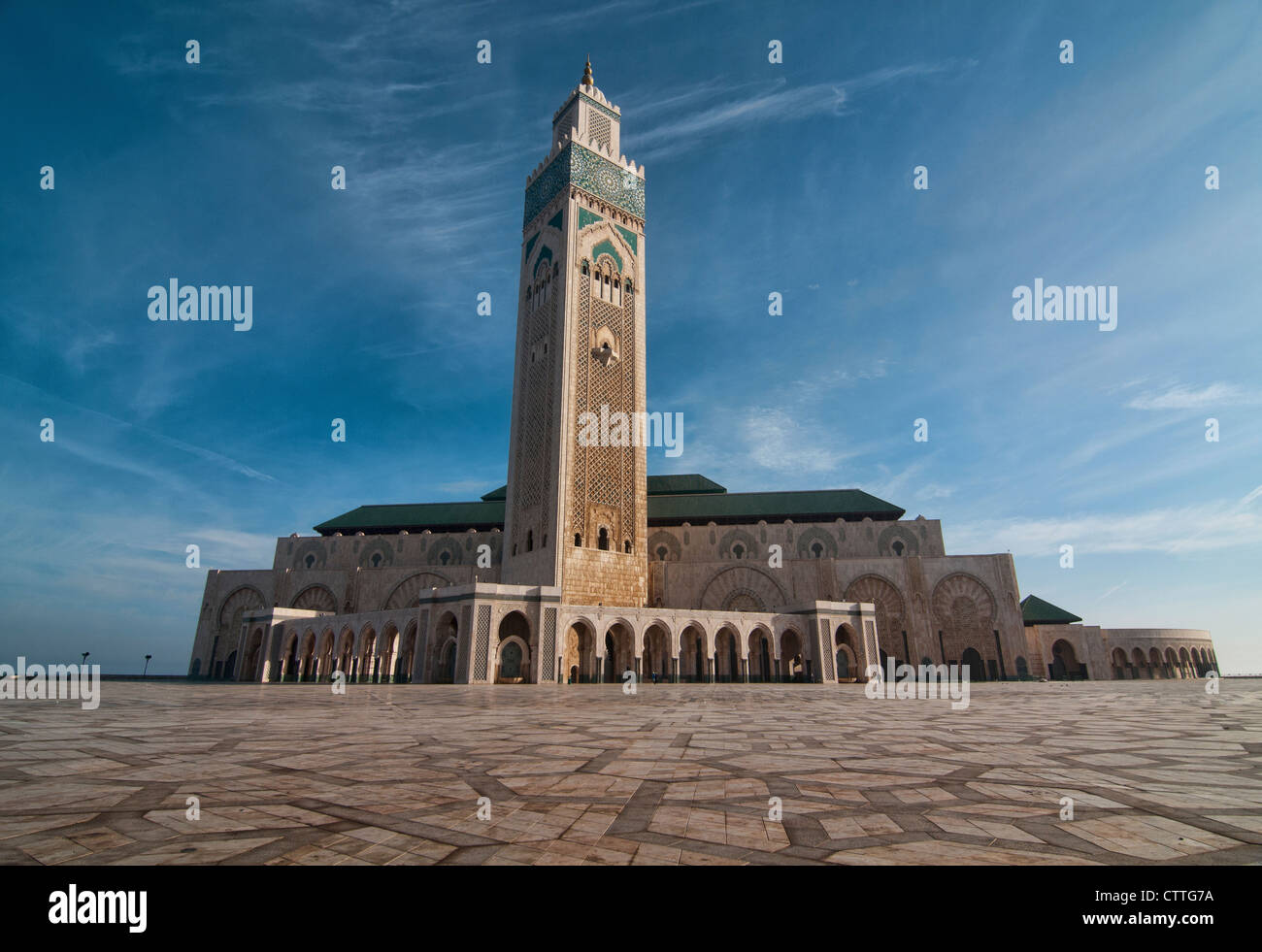 The amazing Hassan II Mosque in Casablanca, Morocco Stock Photo