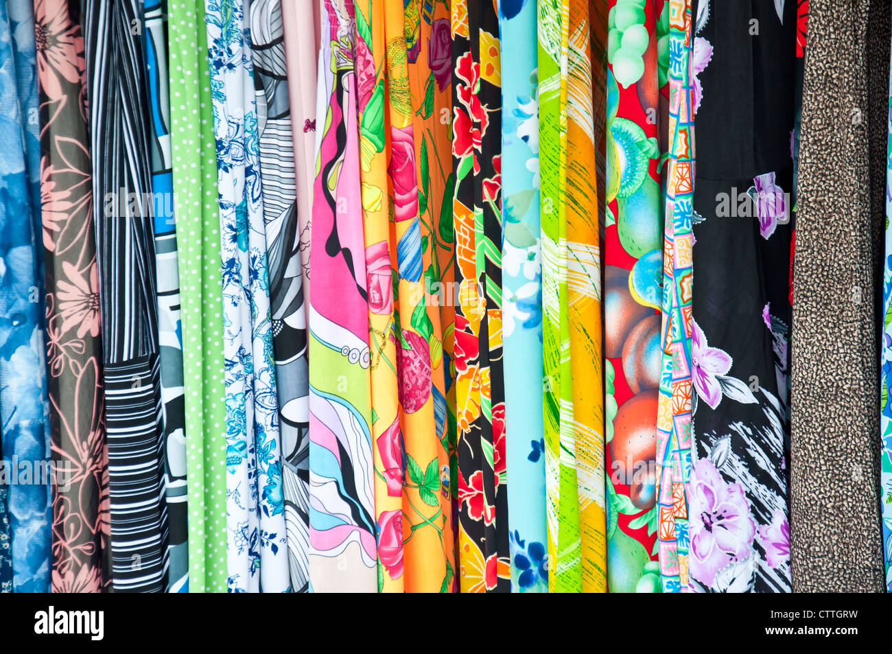 colorful of fabric background Stock Photo - Alamy