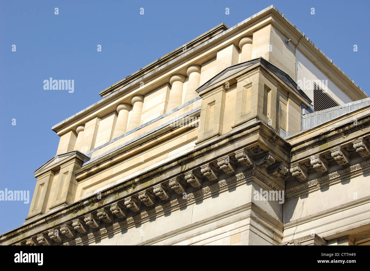 Traditional city centre sandstone building in Glasgow, Scotland Stock Photo