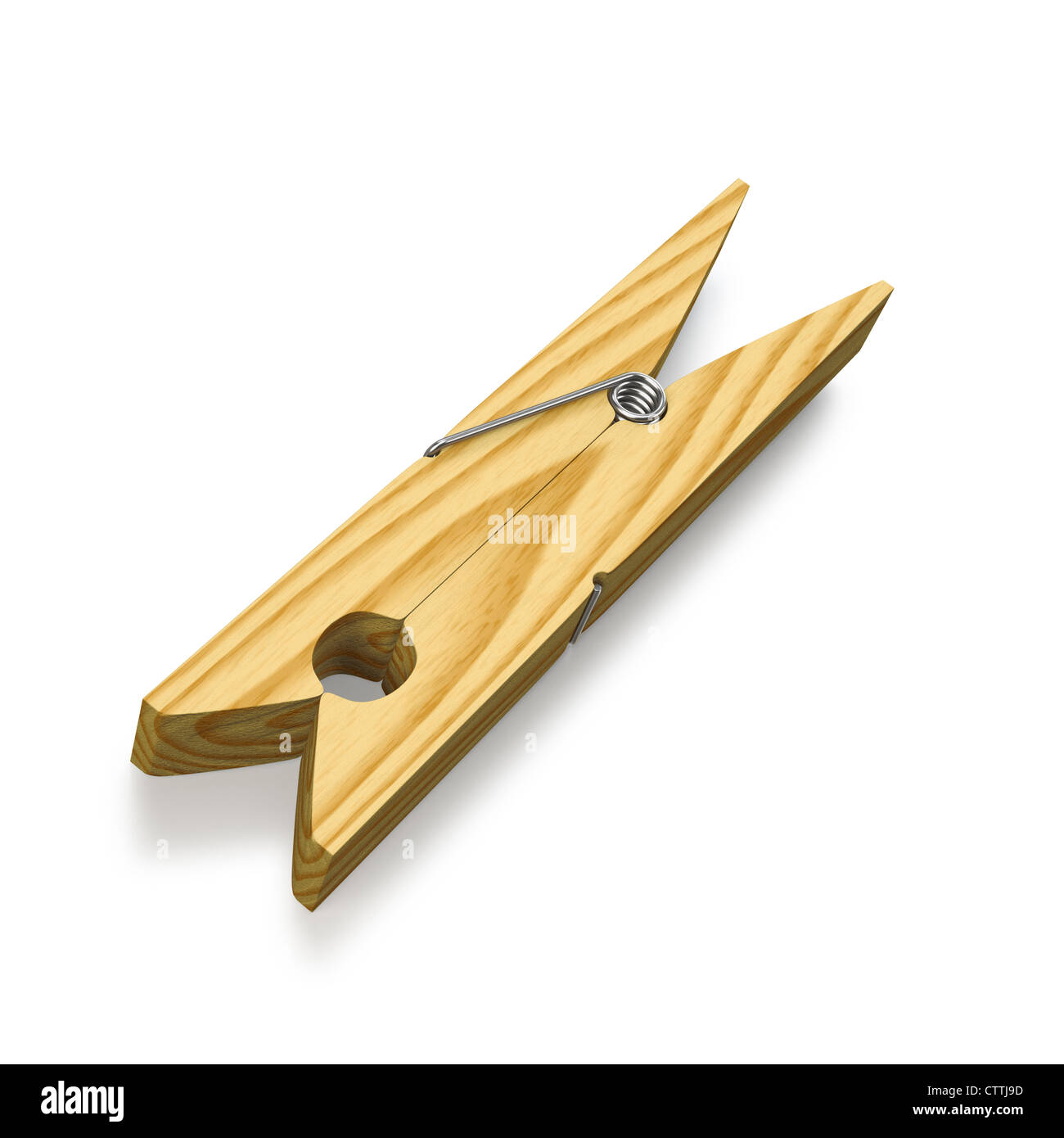 Clothes pin as an invention on white background Stock Photo Alamy