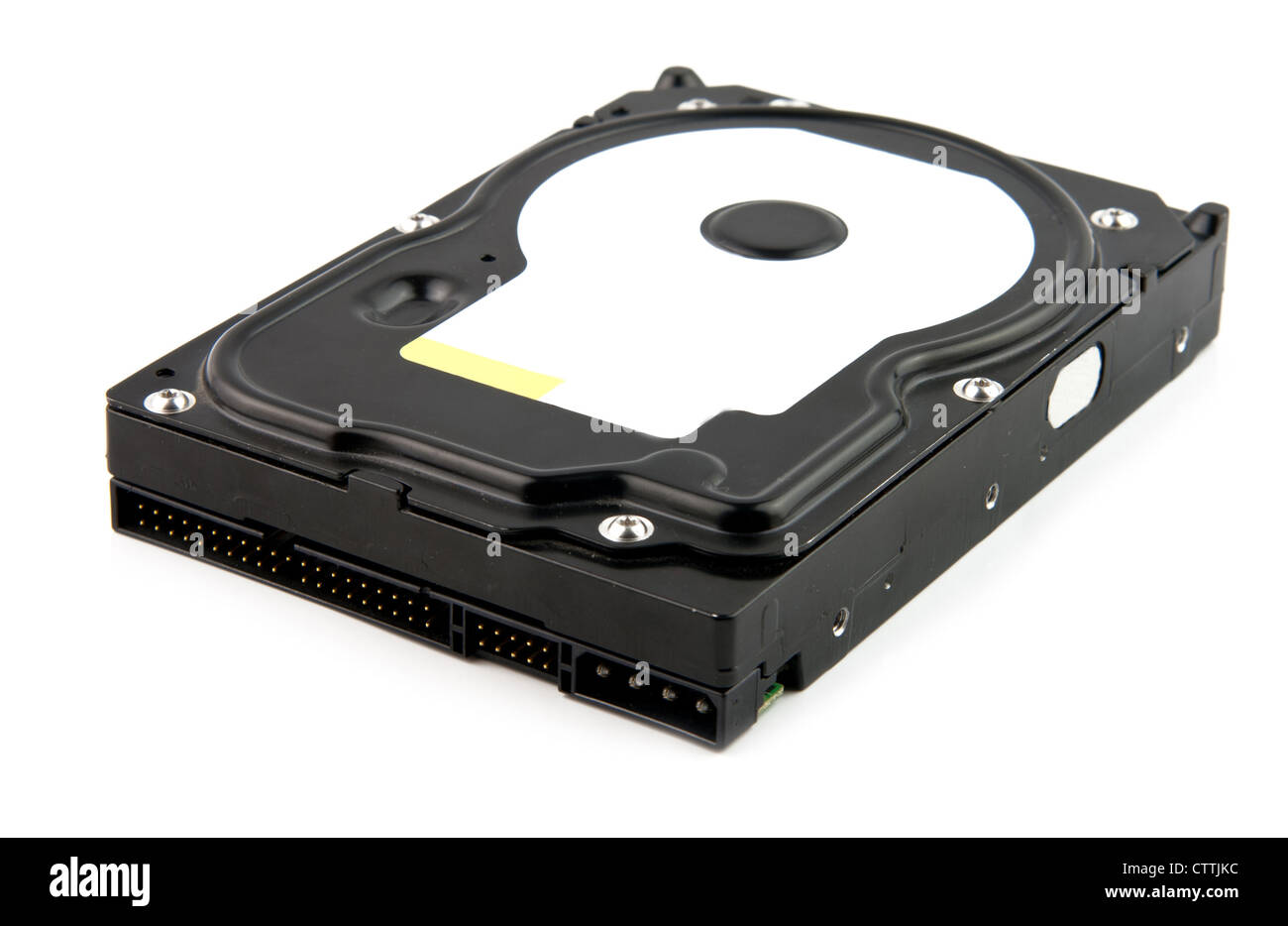 HDD. Hard disk drive on white background Stock Photo