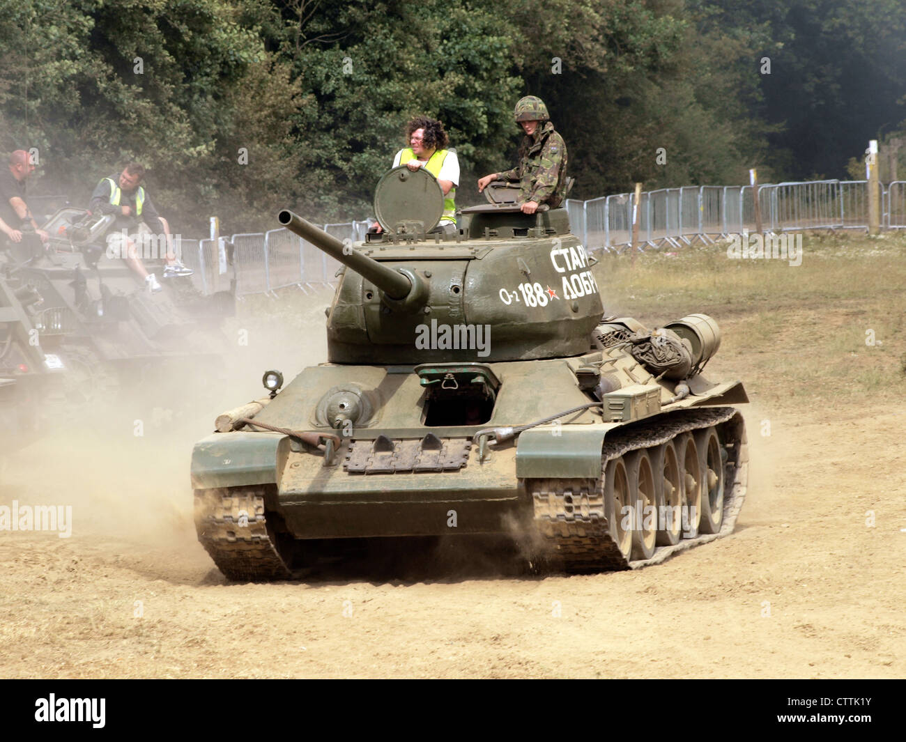 T34/85 Main Battle Tank Stock Photo