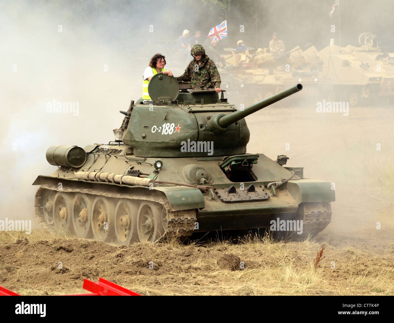 T34/85 Main Battle Tank Stock Photo