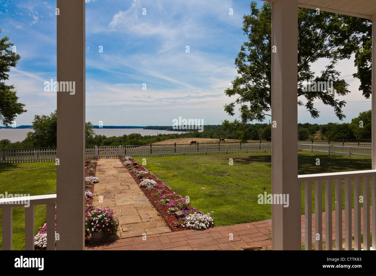 Front porch view, Will Rogers Birthplace, Lake Oologah, Oklahoma