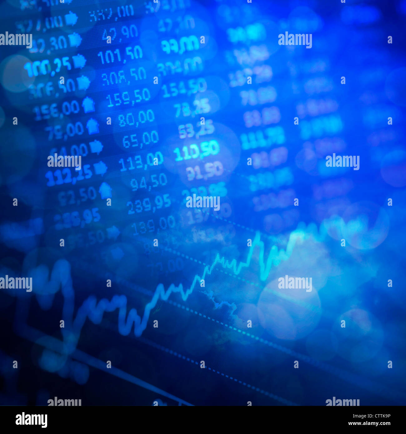 Abstract background - stock exchange graph background. Stock Photo