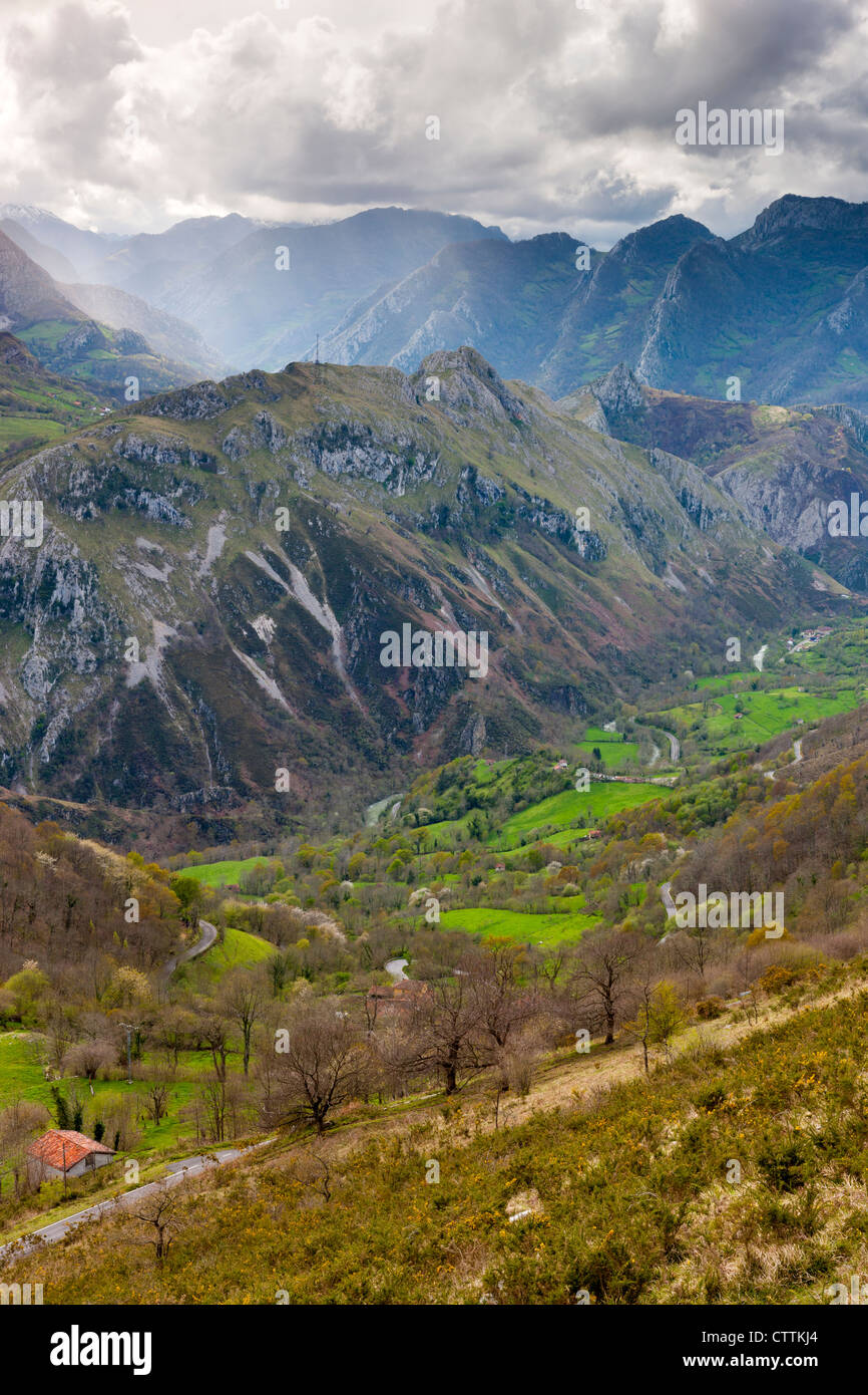 View Near Carbes Looking Out Of The Picos De Europa Park To The Stock Photo Alamy