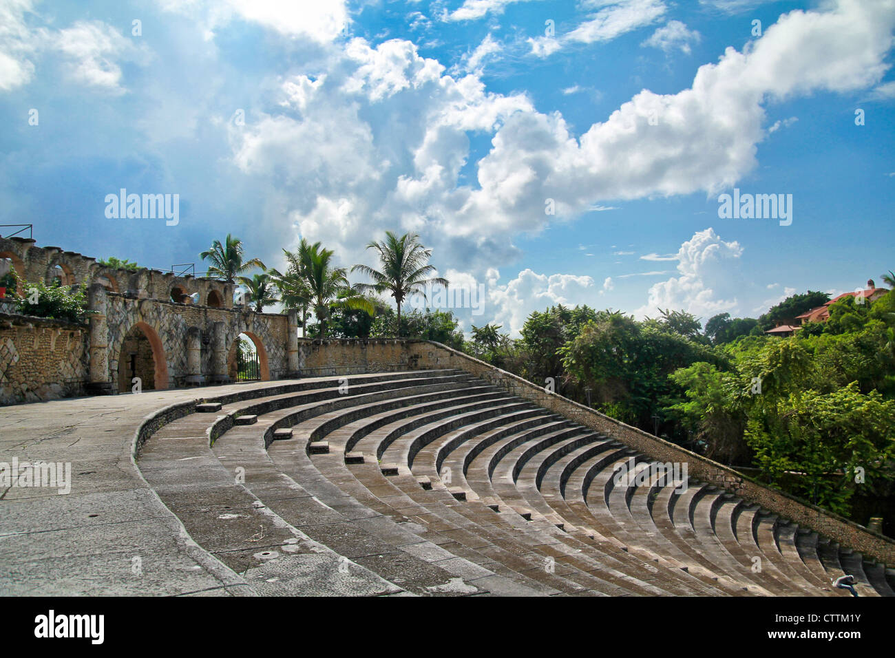 Amphitheatre in Altos de Chavon, Casa de Campo. Dominican Republic Stock Photo