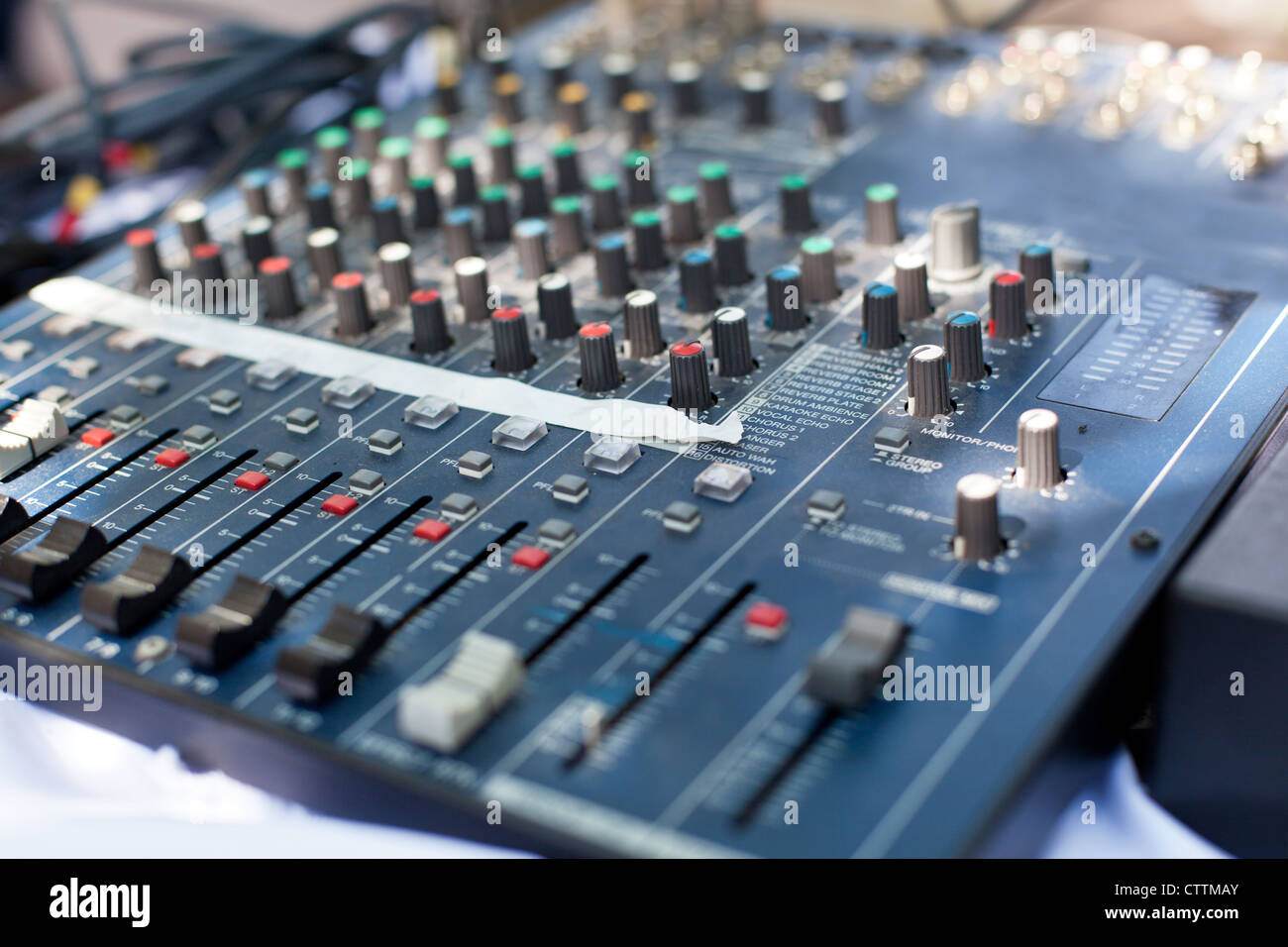 Professional sound mixer, closeup Stock Photo - Alamy