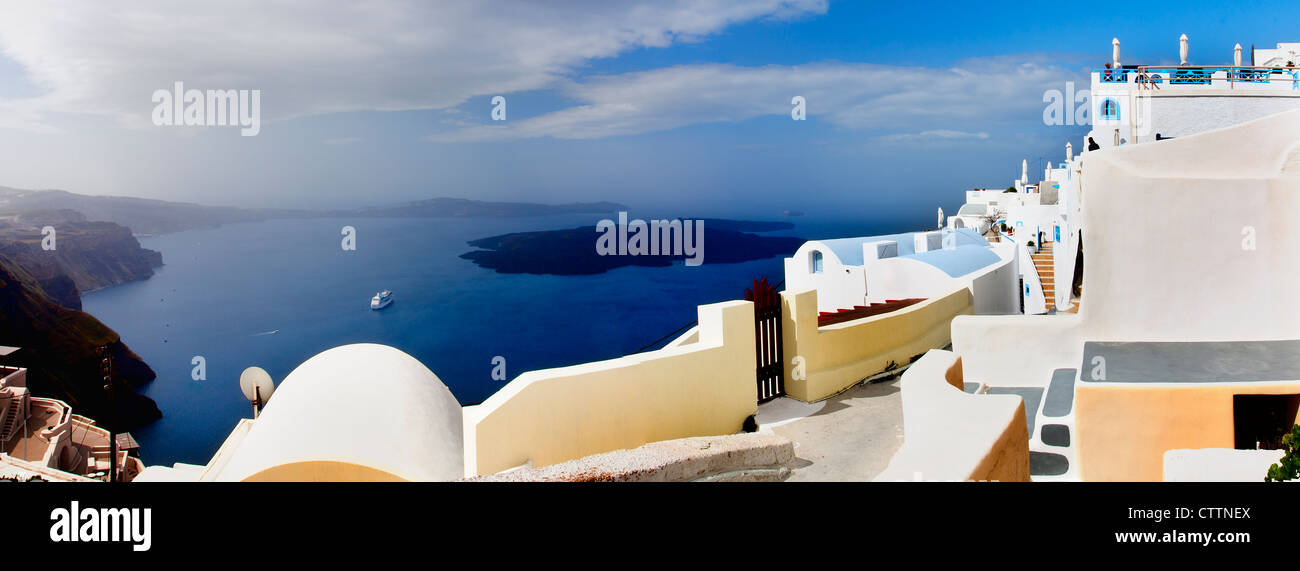 Santorini island.TRaditional architecture.Greece. Stock Photo