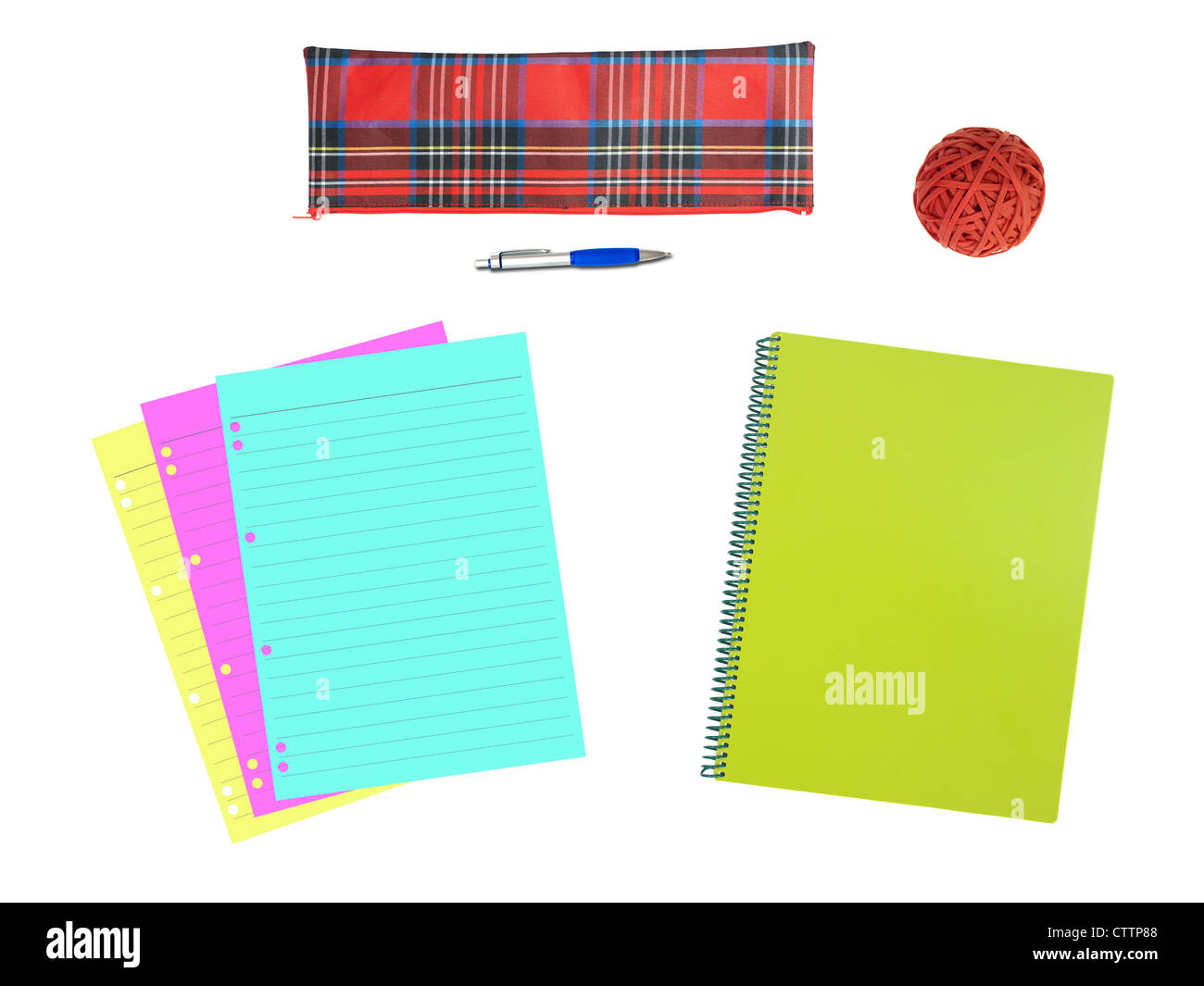 A notepad isolated against a white background Stock Photo - Alamy