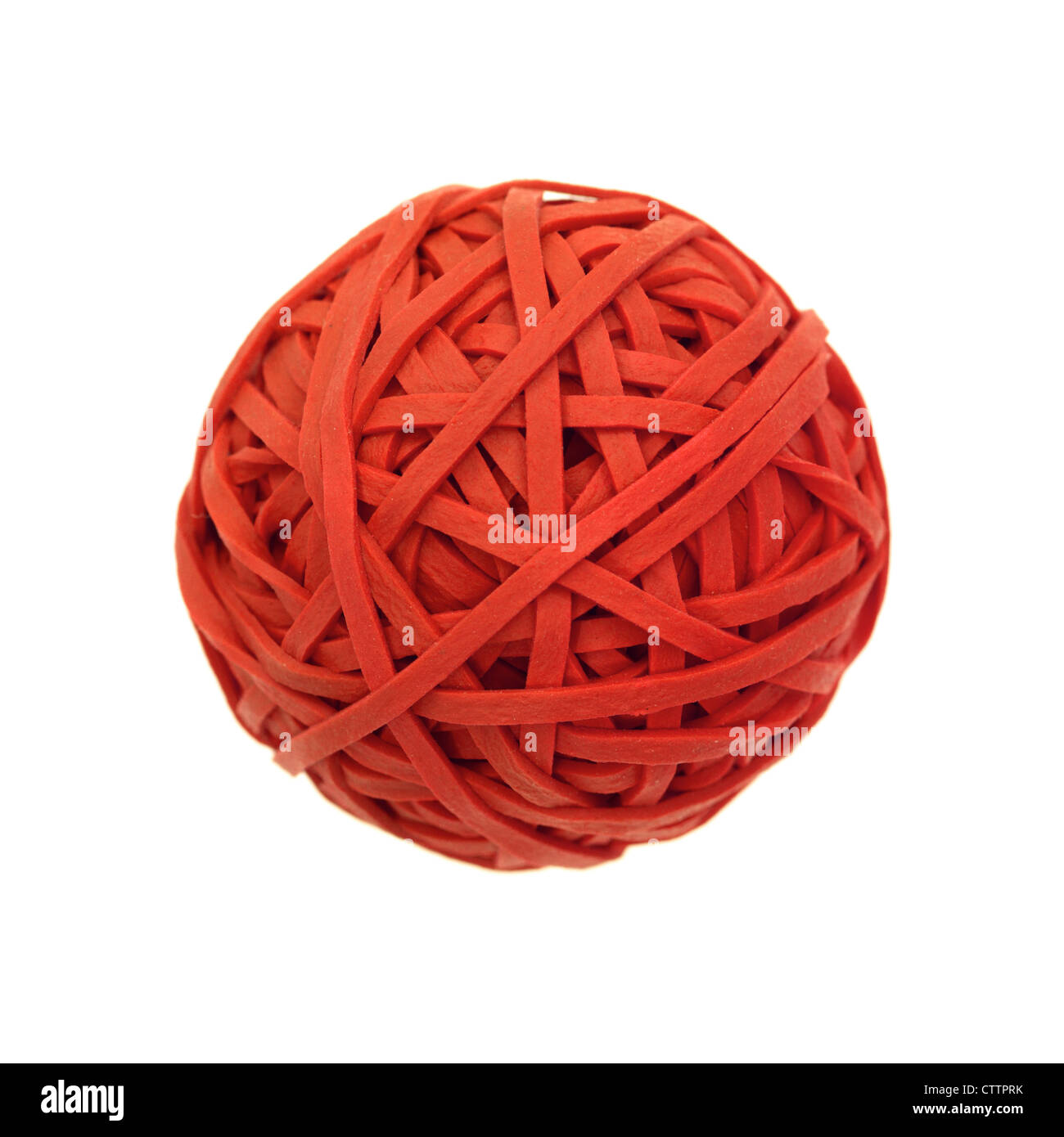 A rubber ball made from rubber bands Stock Photo Alamy