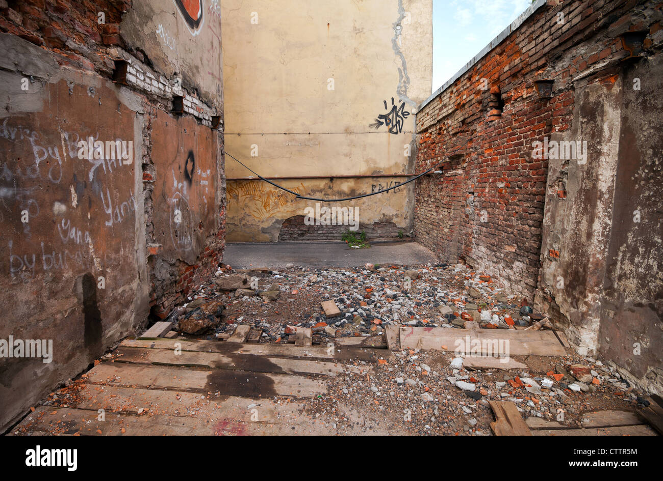 Abandoned urban scene Stock Photo