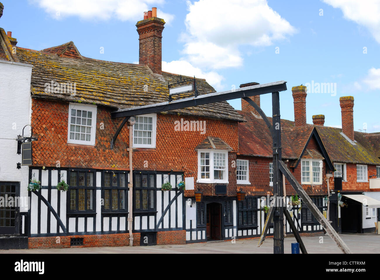 Old coaching Inn and hotel in original part of Crawley. West Sussex. England Stock Photo