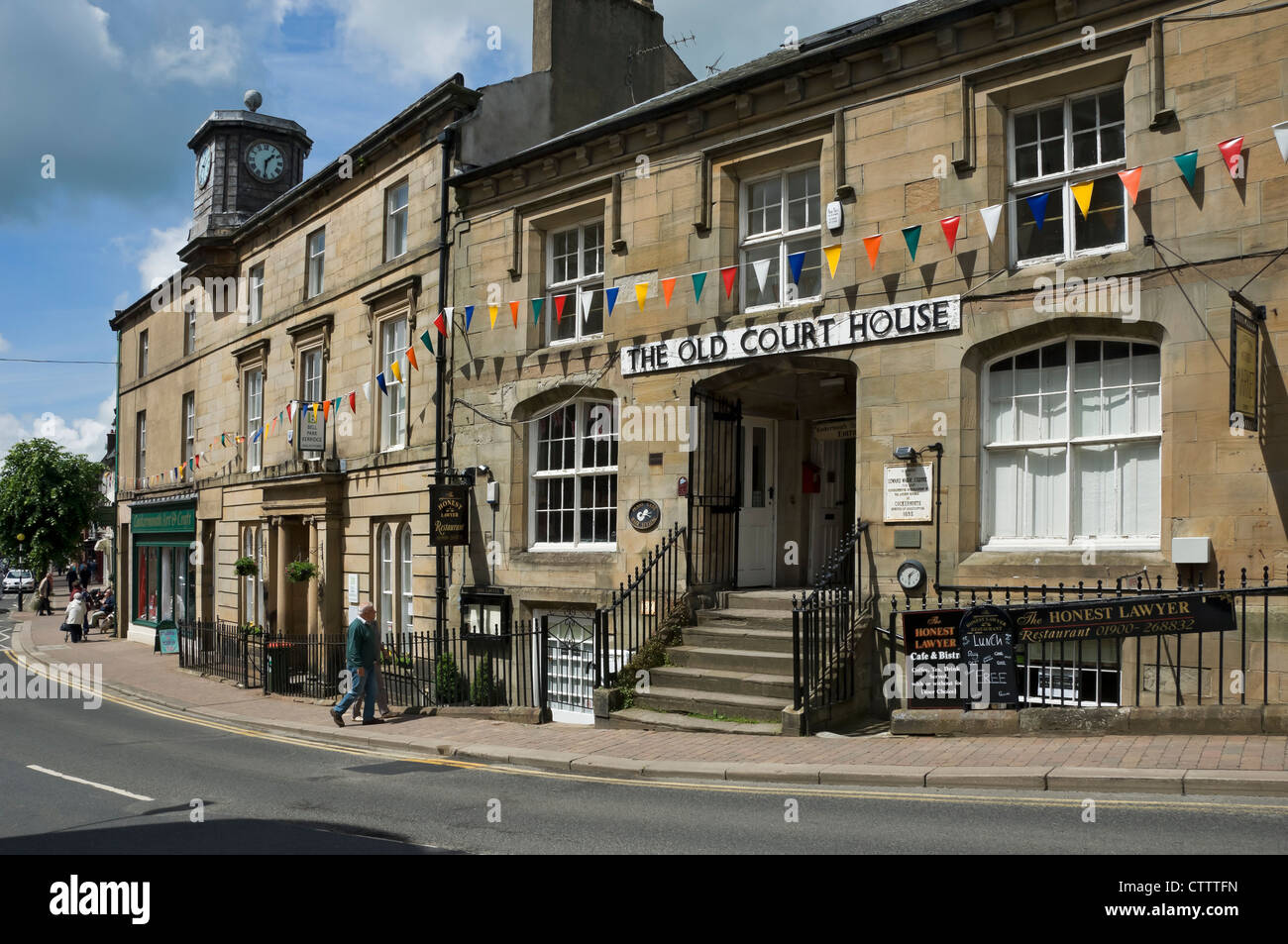 The Old Court House in summer Main Street Cockermouth Cumbria England