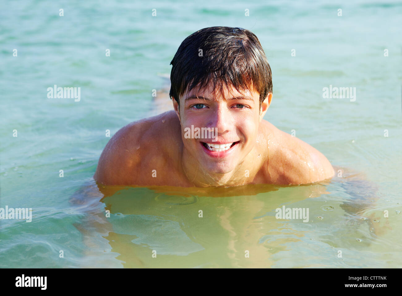 Teenage male smiling posing hi-res stock photography and images - Alamy
