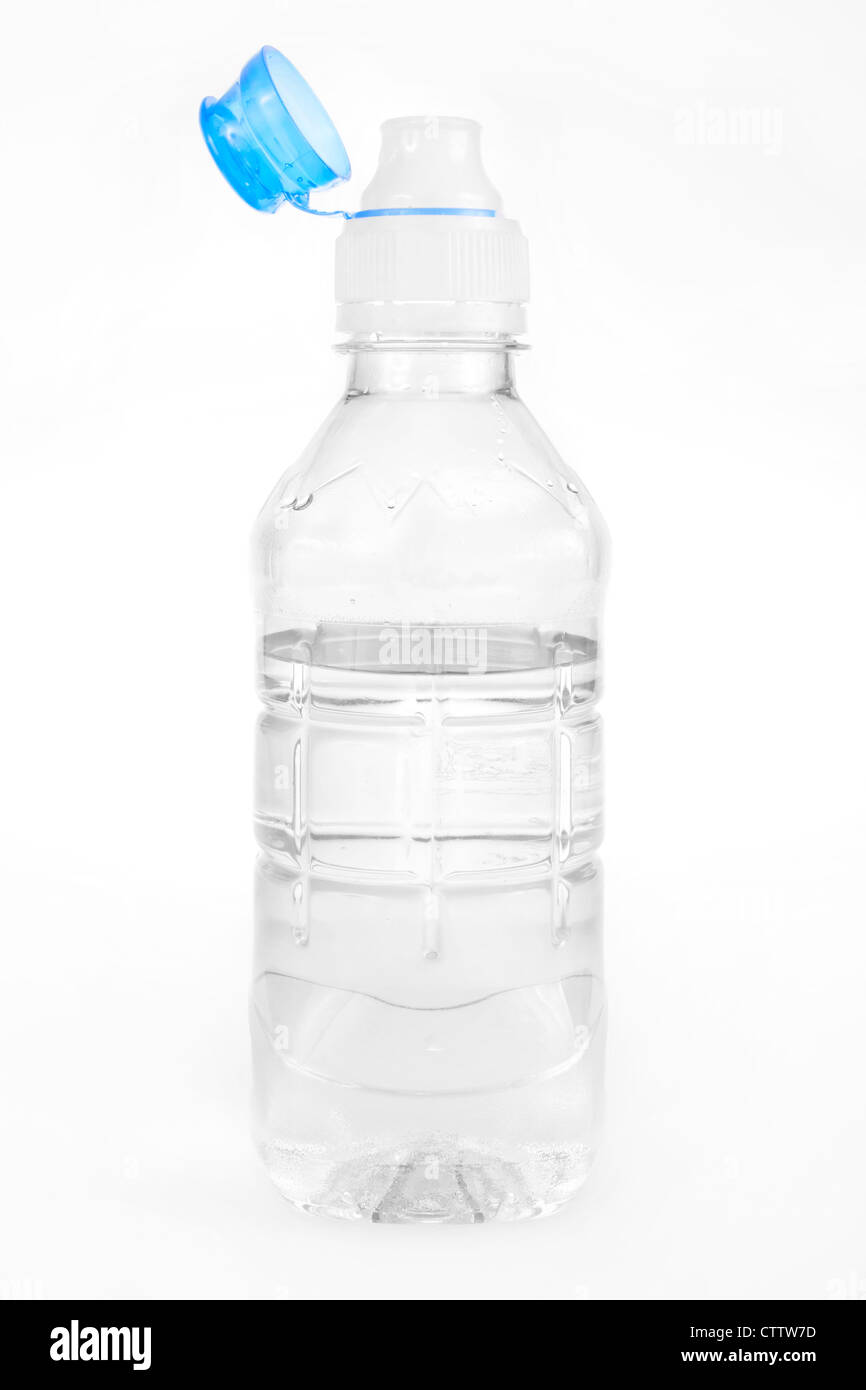 Plastic water bottle on a white background Stock Photo - Alamy
