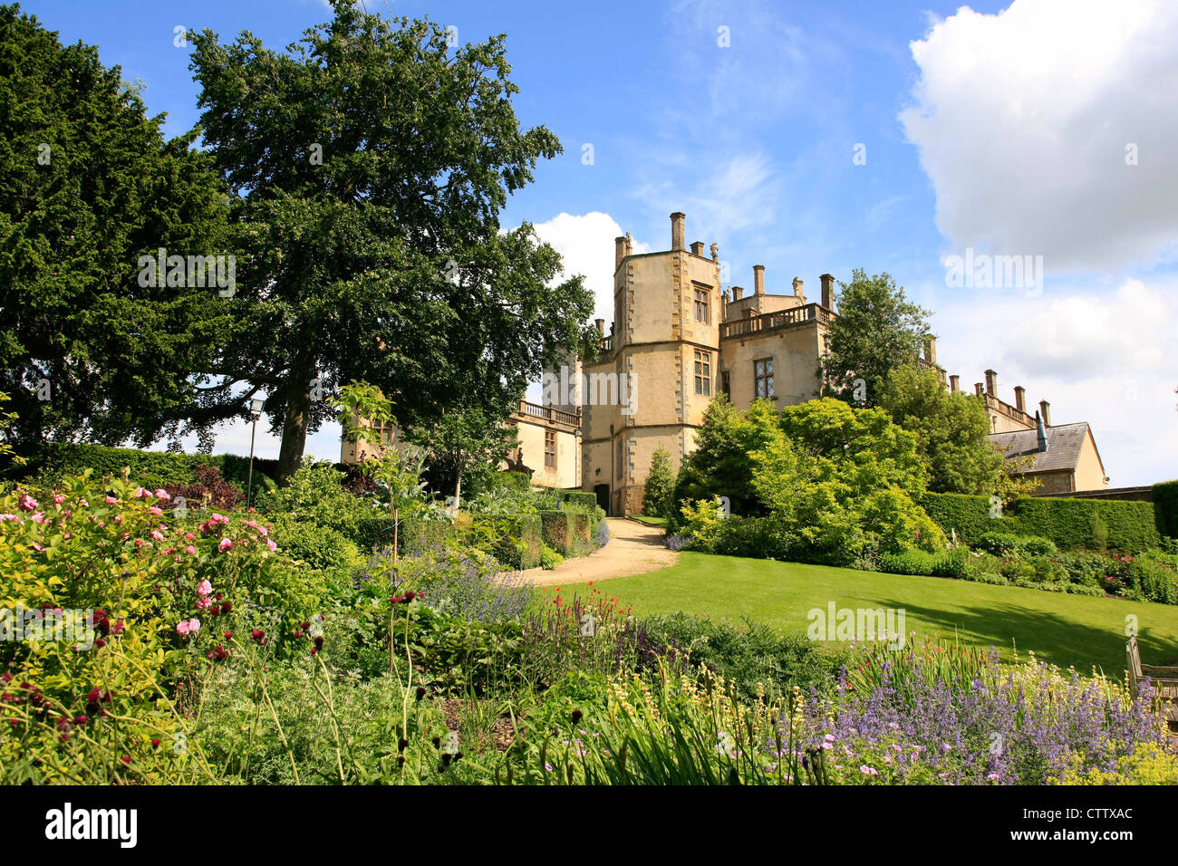 Sherborne Castle Dorset. Built in 1594 for Sir Walter Raleigh and bought by Sir John Digby in 1617 Stock Photo