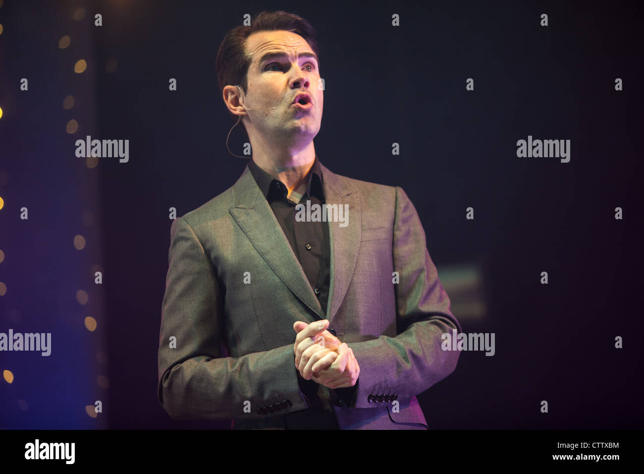 Jimmy Carr performs at Camp Bestival, 29th July 2012. Stock Photo