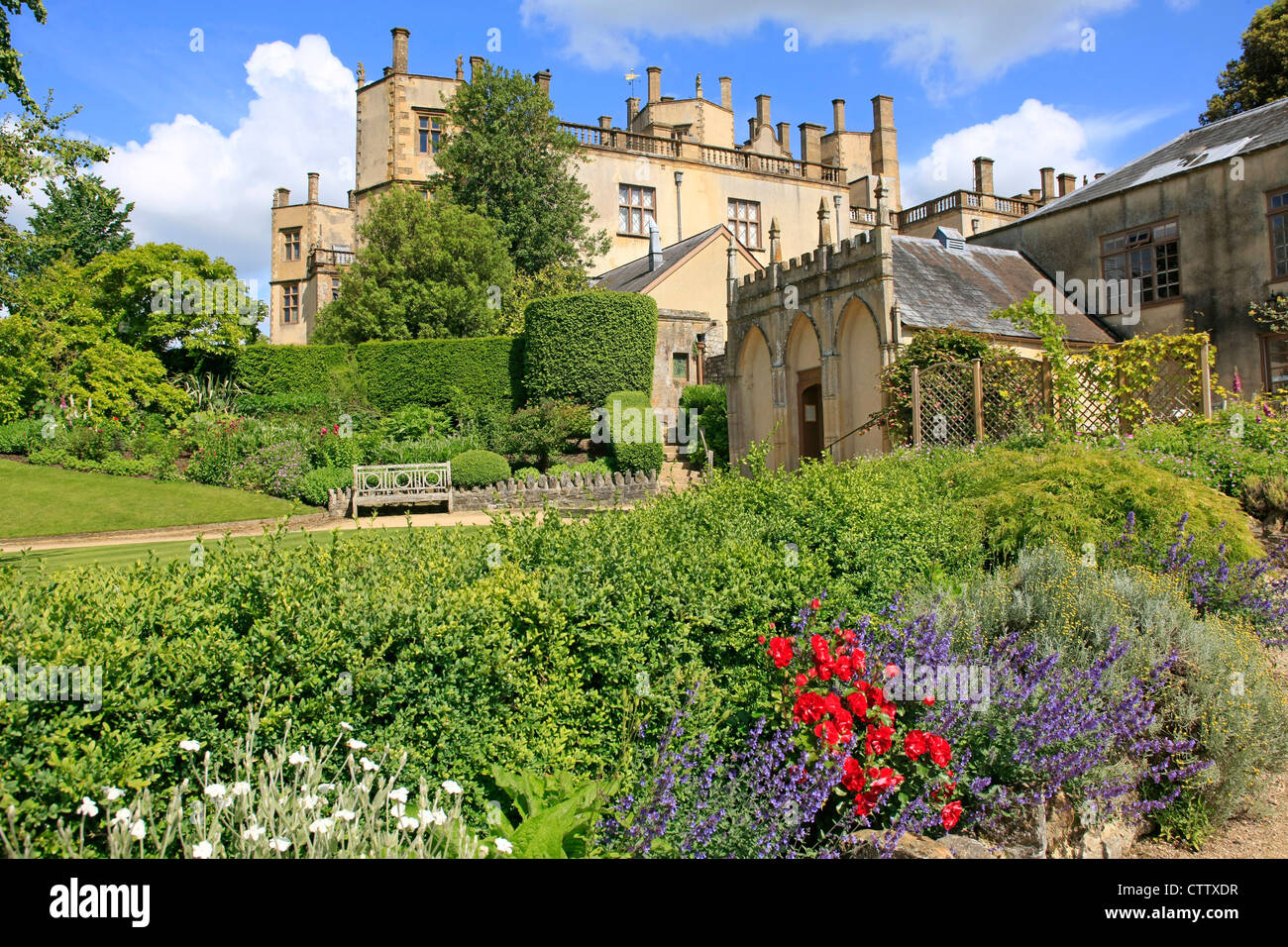 Sherborne Castle Dorset. Built in 1594 for Sir Walter Raleigh and bought by Sir John Digby in 1617 Stock Photo