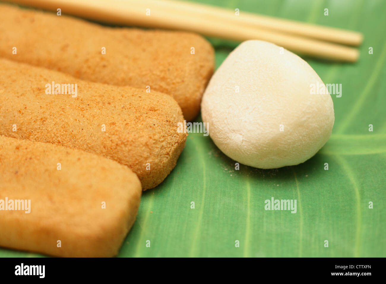 Taiwanese mochi glutinous rice cake Stock Photo