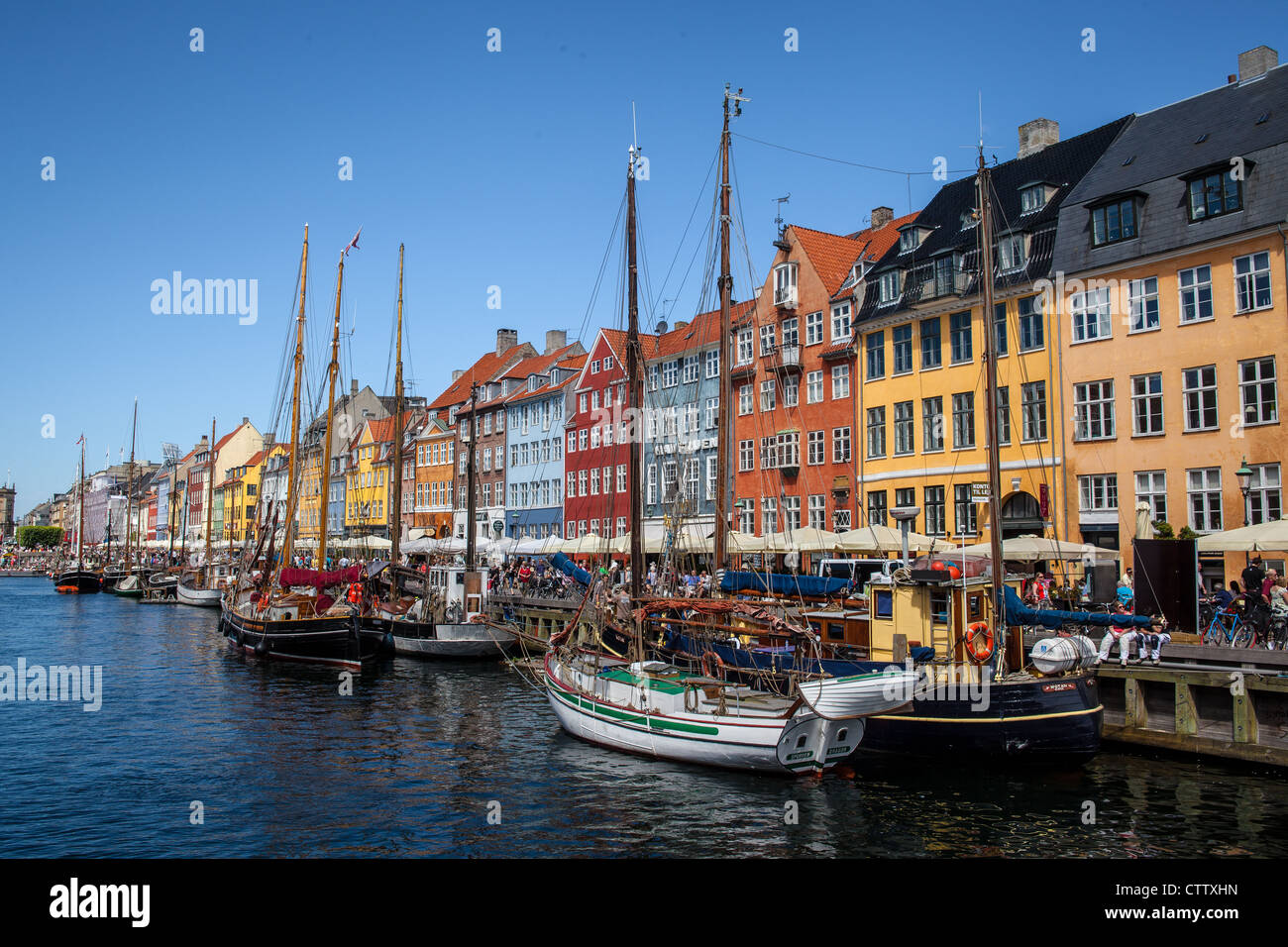Nyhavn Canal, Copenhagen, Denmark Stock Photo - Alamy