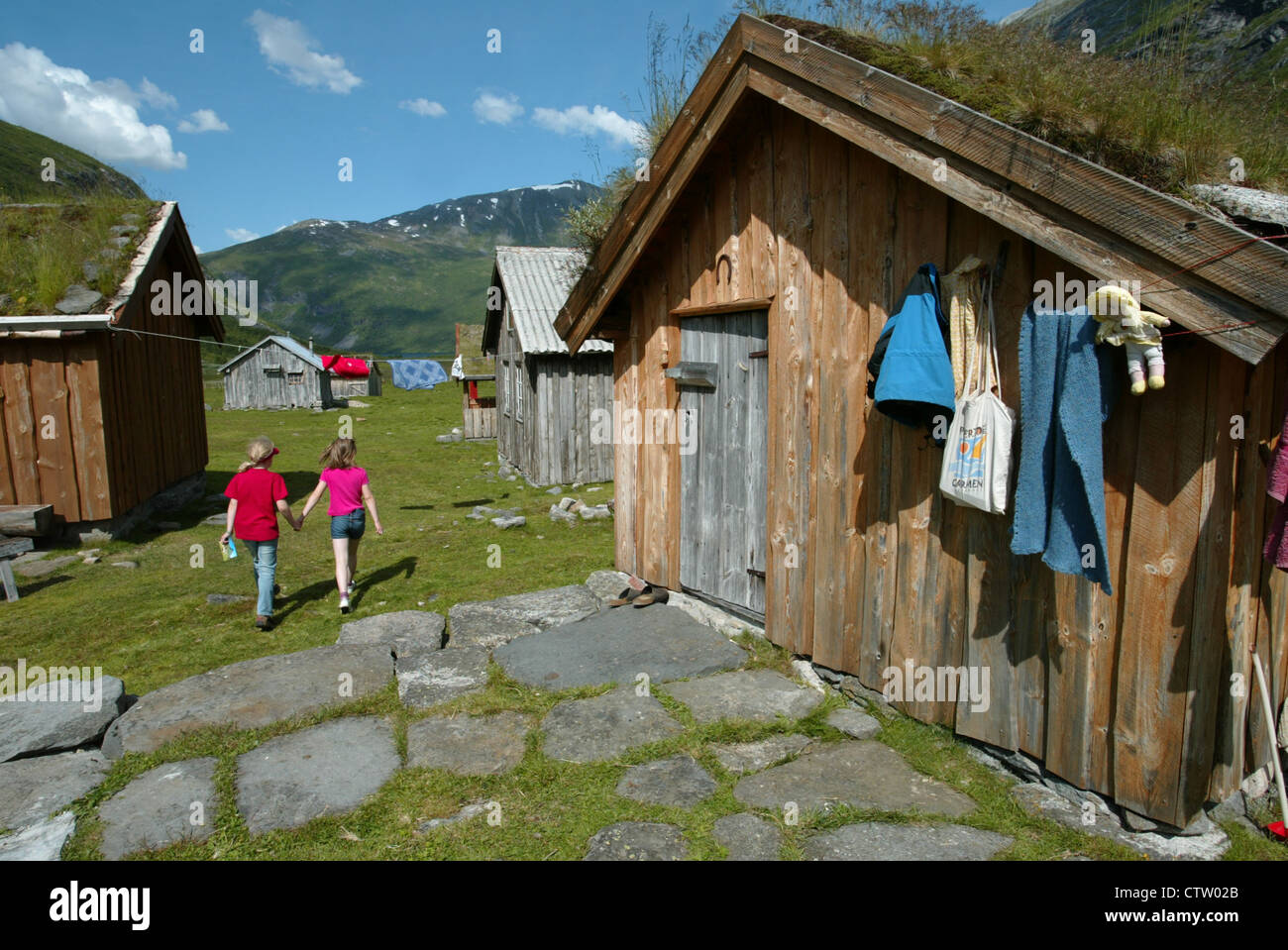 Herdal Mountain range in Nordal, Norway. Herdalssetra Norwegian Stock ...