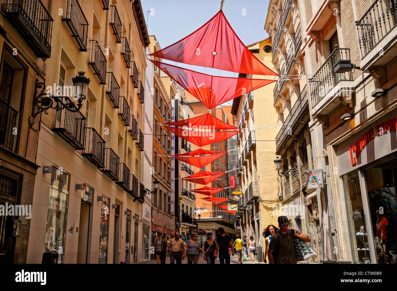 Centro is the central district  of the city of Madrid, Spain Stock Photo