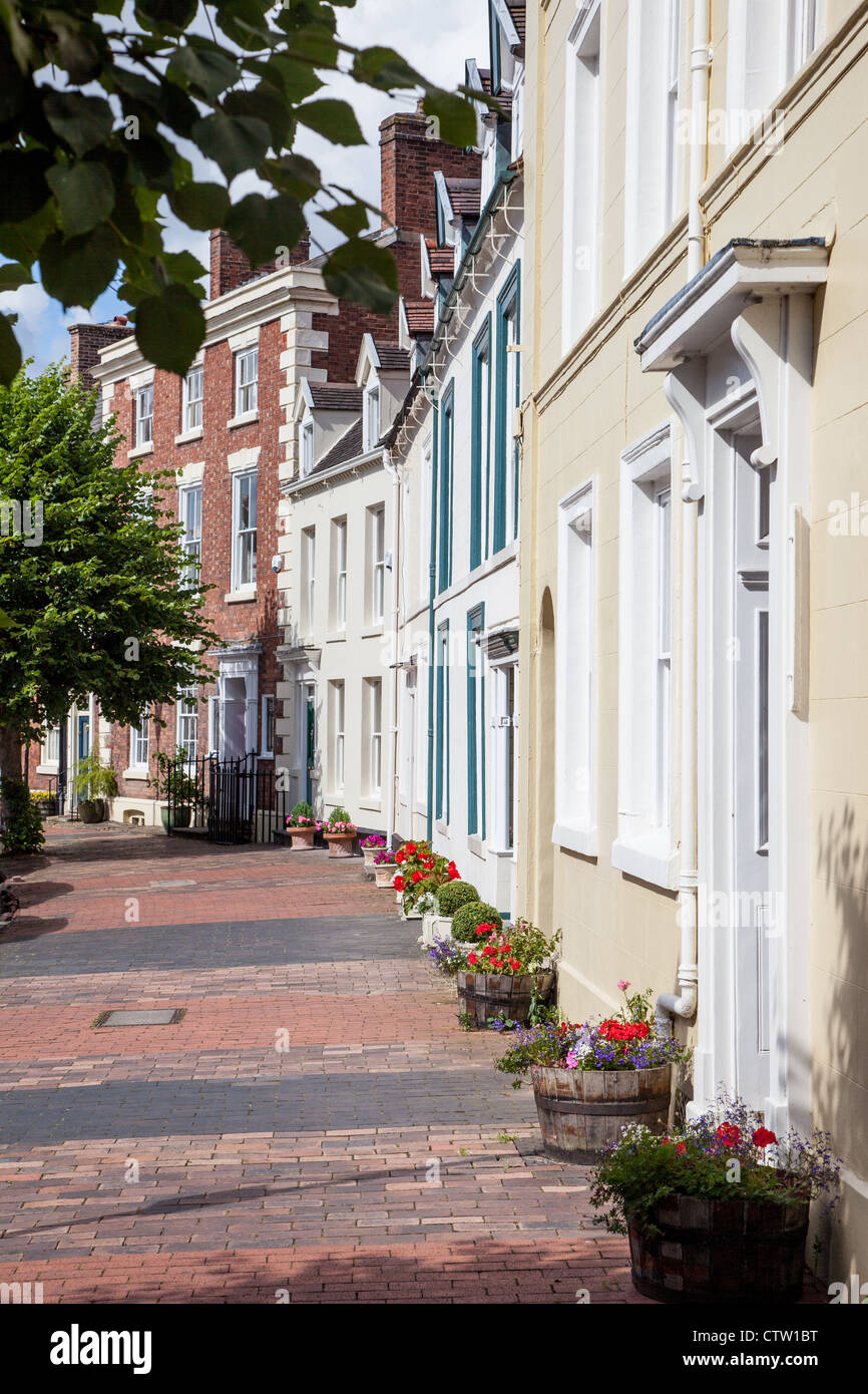 properties in East Castle Street, Bridgnorth, Shropshire Stock