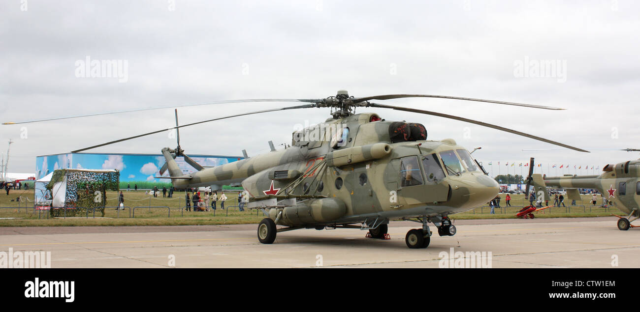 Mil Mi-8MTV-5 (The international aerospace salon MAKS-2009 Stock Photo